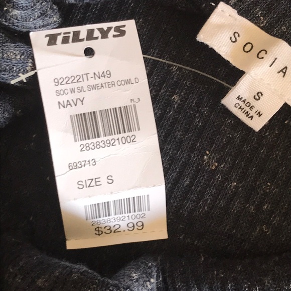 Tilly’s Socialite Navy Knit Swing A-line Dress - Picture 4 of 4